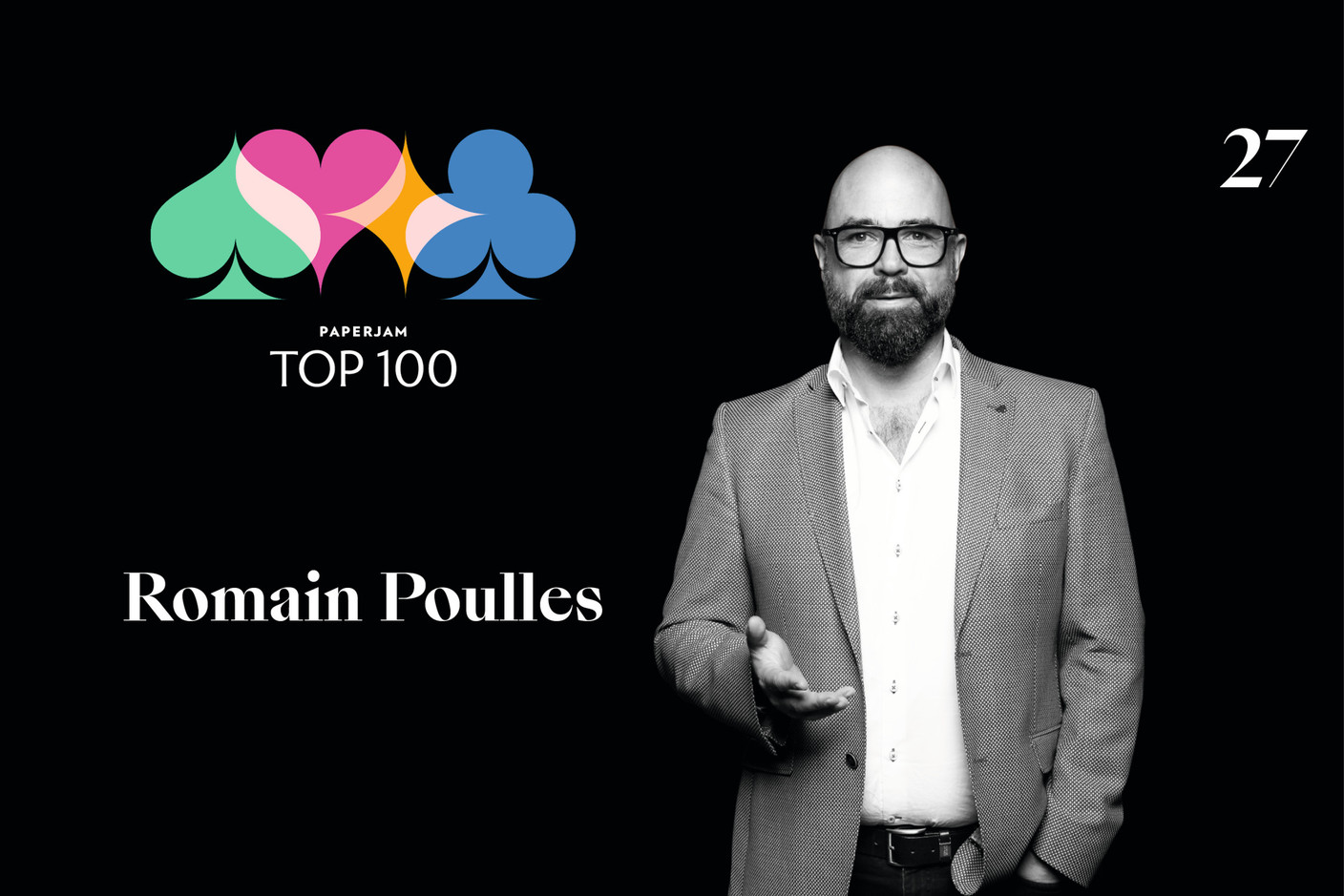 Romain Poulles, 27e du Paperjam Top 100 2020. (Illustration: Maison Moderne)