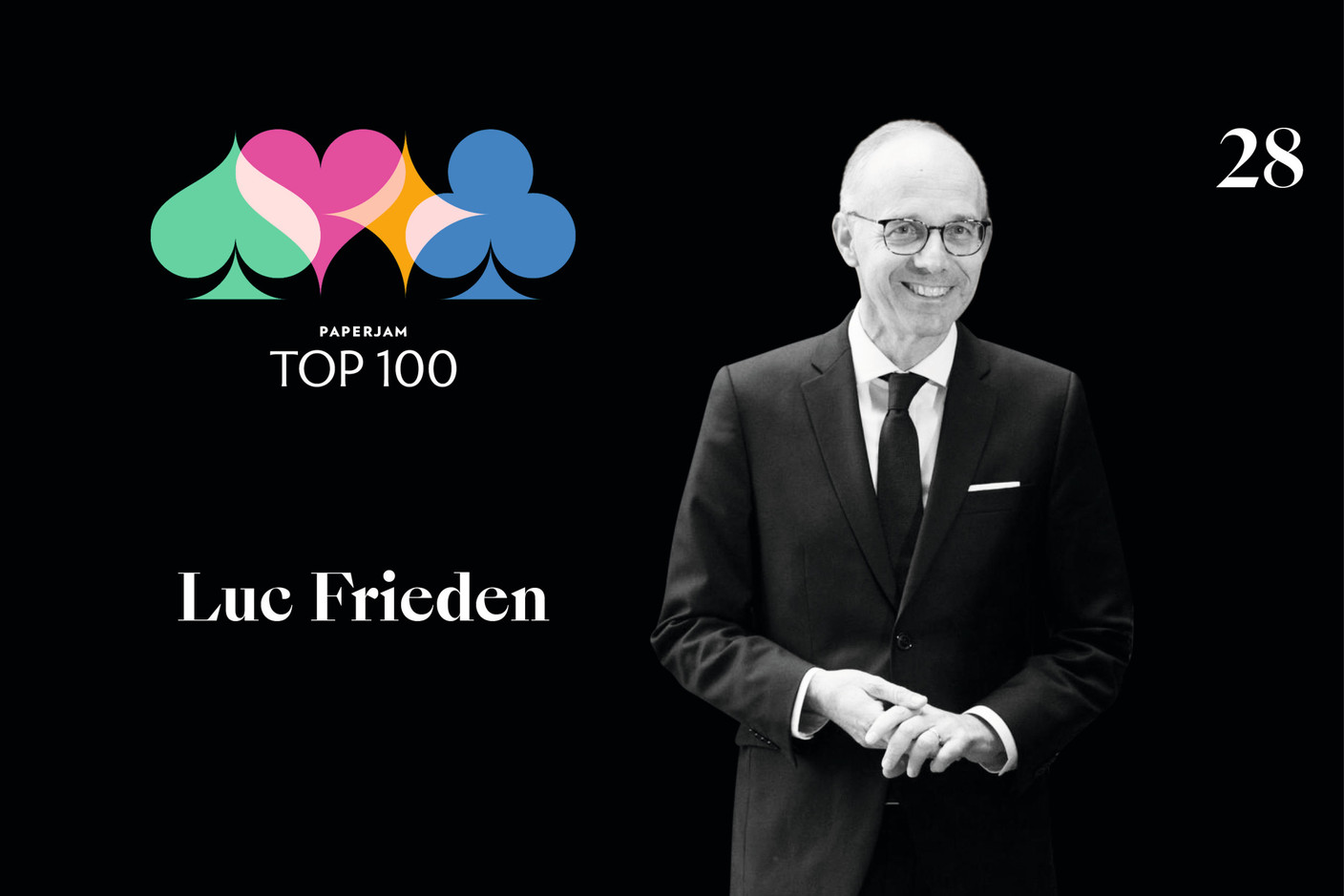 Luc Frieden, 28e du Paperjam Top 100 2020. (Illustration: Maison Moderne)