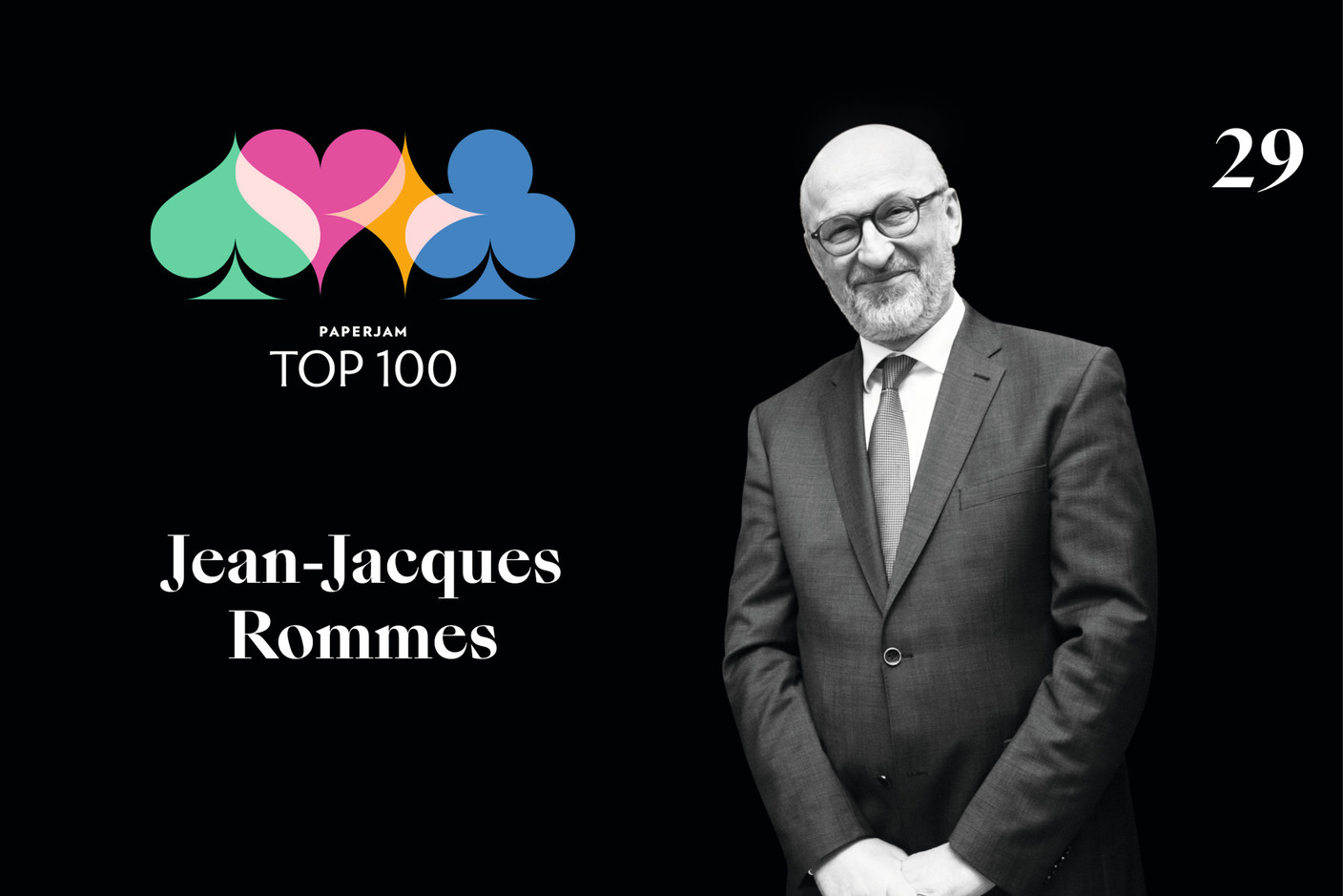 Jean-Jacques Rommes, 29e du Paperjam Top 100 2020. (Illustration: Maison Moderne)