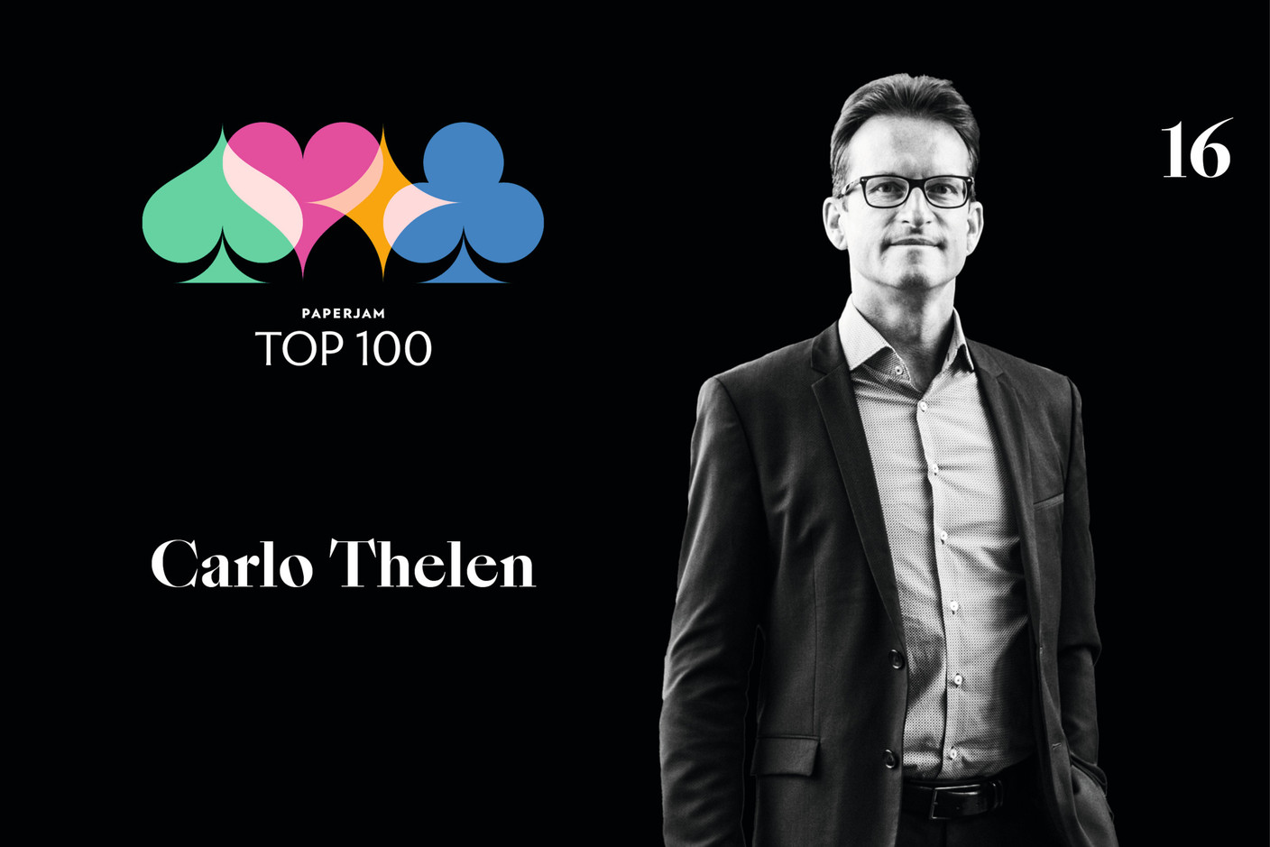 Carlo Thelen, 16e du Paperjam Top 100 2020. (Illustration: Maison Moderne)
