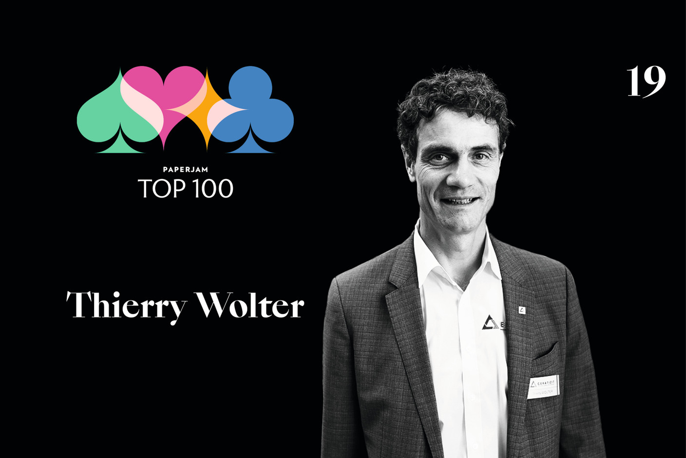 Thierry Wolter, 11e du Paperjam Top 100 2020. (Illustration: Maison Moderne)