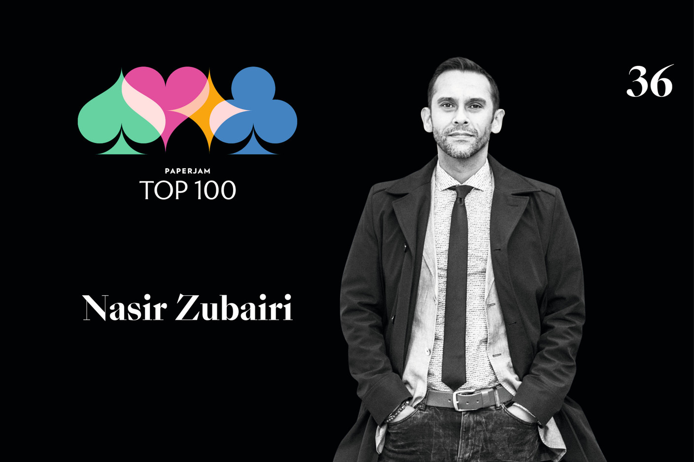 Nasir Zubairi, 36e du Paperjam Top 100 2020. (Illustration: Maison Moderne)