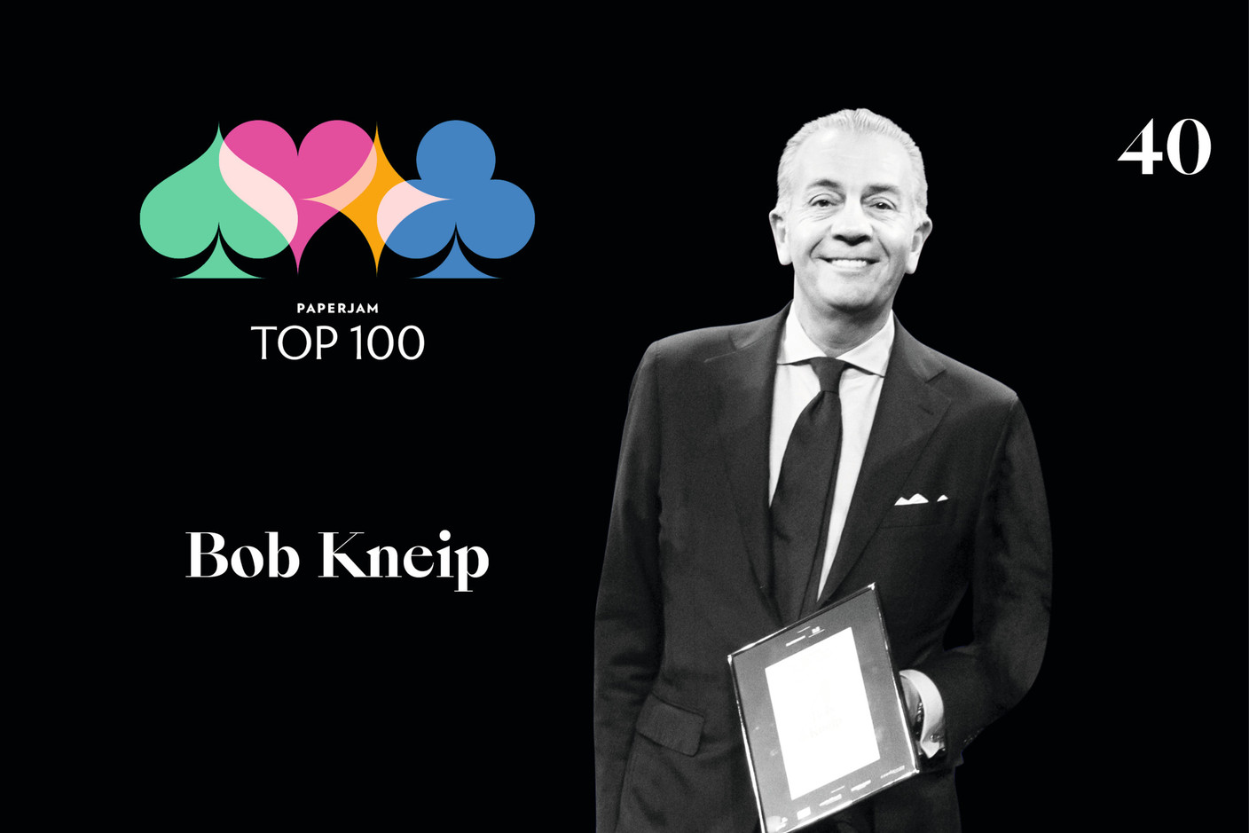 Bob Kneip, 40e du Paperjam Top 100 2020. (Illustration: Maison Moderne)
