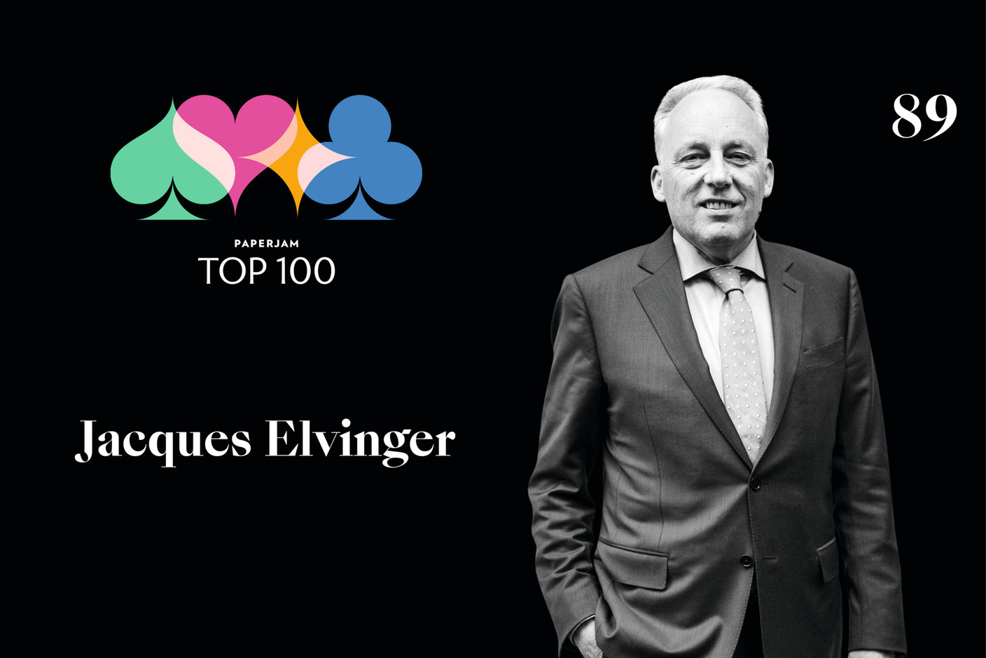 Jacques Elvinger, n°89 du Paperjam Top 100 2020. (Illustration: Maison Moderne)