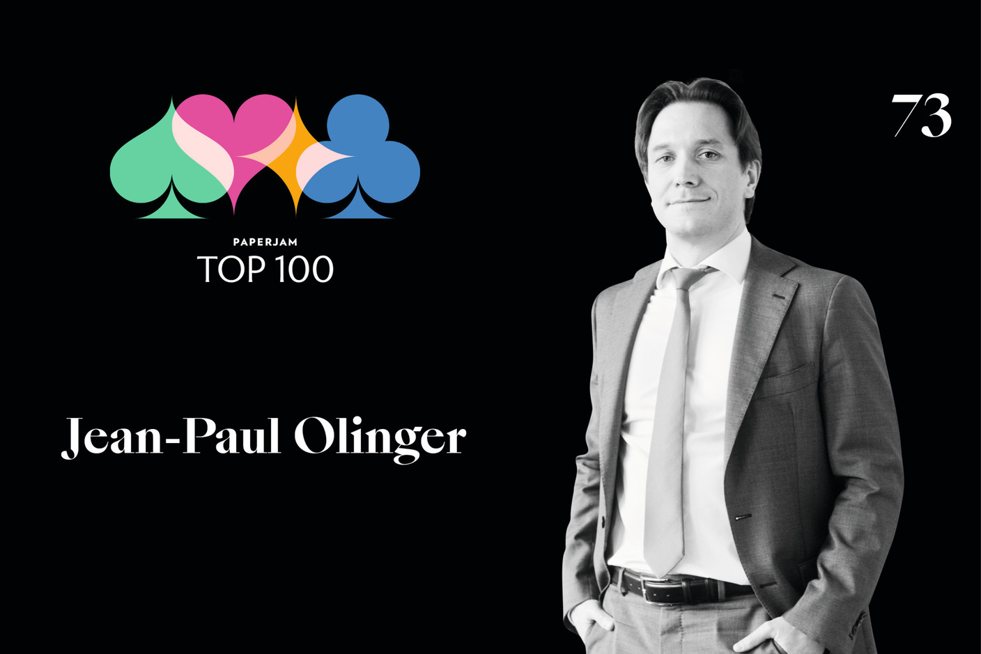 Jean-Paul Olinger, 73e du Paperjam Top 100 2020. (Illustration: Maison Moderne)