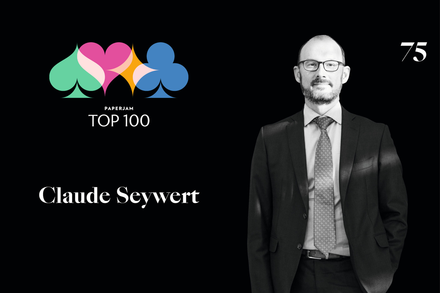 Claude Seywert, 75e du Paperjam Top 100 2020. (Illustration: Maison Moderne)