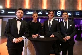 Matthieu Bracchetti (Virtual Rangers), Gosia Kramer, Sebastian Van Overtfeldt (The Office) et Ray Zubairi (Maison Moderne). (Photo: Matic Zorman/Maison Moderne)