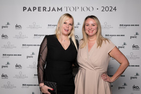Linna Karklina (Biancaneve Bridal Boutique) et Larissa Thomma (Enjoy Immobilière). (Photo: Pancakes/Studion Photography)