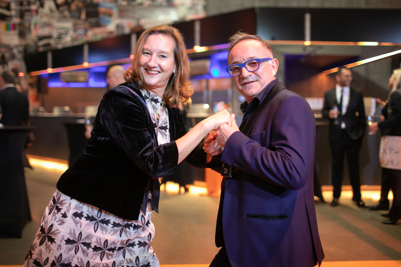 Mary Carey (PwC Luxembourg) and Francis Gasparotto (Katcho). (Photo: Matic Zorman/Maison Moderne)
