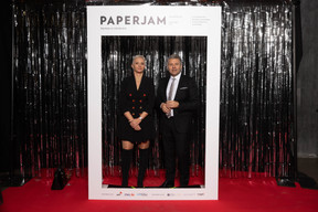 Carine Demangeon et David Gresle (Compass Group Luxembourg). (Photo: Guy Wolff/Maison Moderne)