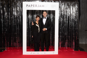 Nadine Collet et Philippe Seyll (Clearstream Banking). (Photo: Guy Wolff/Maison Moderne)
