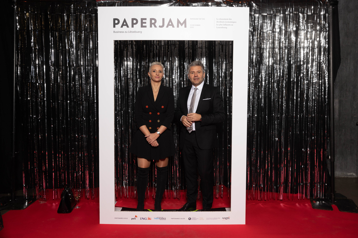 Carine Demangeon et David Gresle (Compass Group Luxembourg). (Photo: Guy Wolff/Maison Moderne)