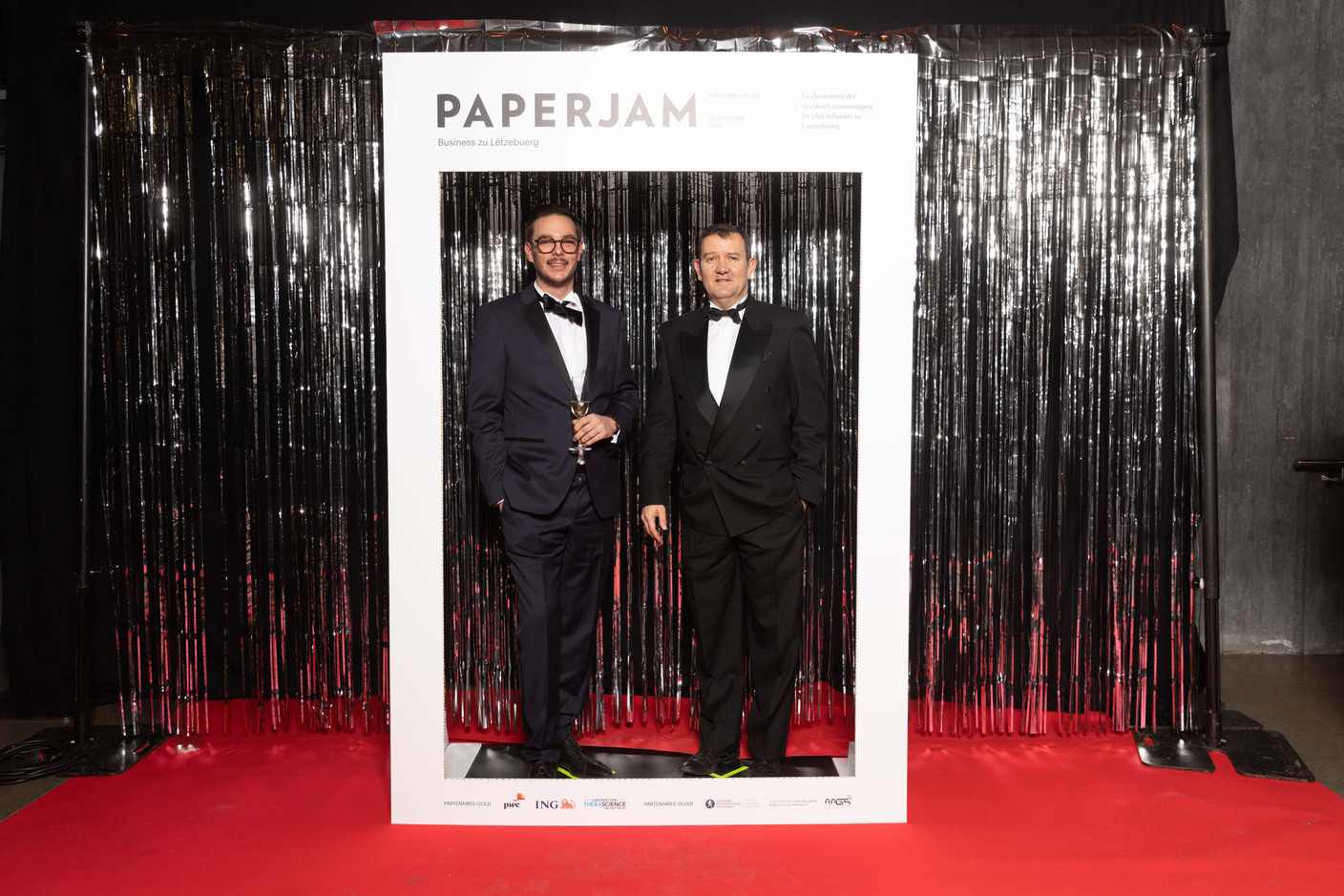 Tom Rasqué (Creutz & Partners) et Laurent Jacob. (Photo: Guy Wolff/Maison Moderne)