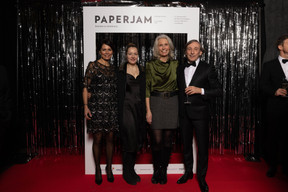 Marie Nastasi, Diane Merten, Conny Spillmann et Jean-Pierre Agarra (Laboratoire Therascience). (Photo: Guy Wolff/Maison Moderne)