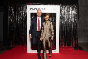 Robert Scharfe et Julie Becker (Bourse de Luxembourg). (Photo: Guy Wolff/Maison Moderne)