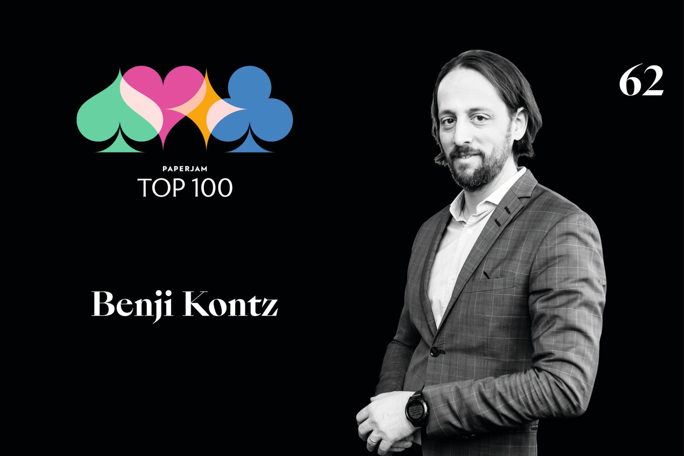 Benji Kontz, 62e du Paperjam Top 100. (Illustration: Maison Moderne)