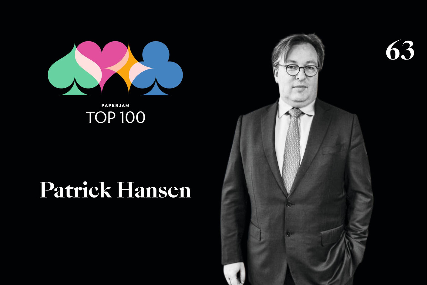 Patrick Hansen, 63e du Paperjam Top 100. (Illustration: Maison Moderne)