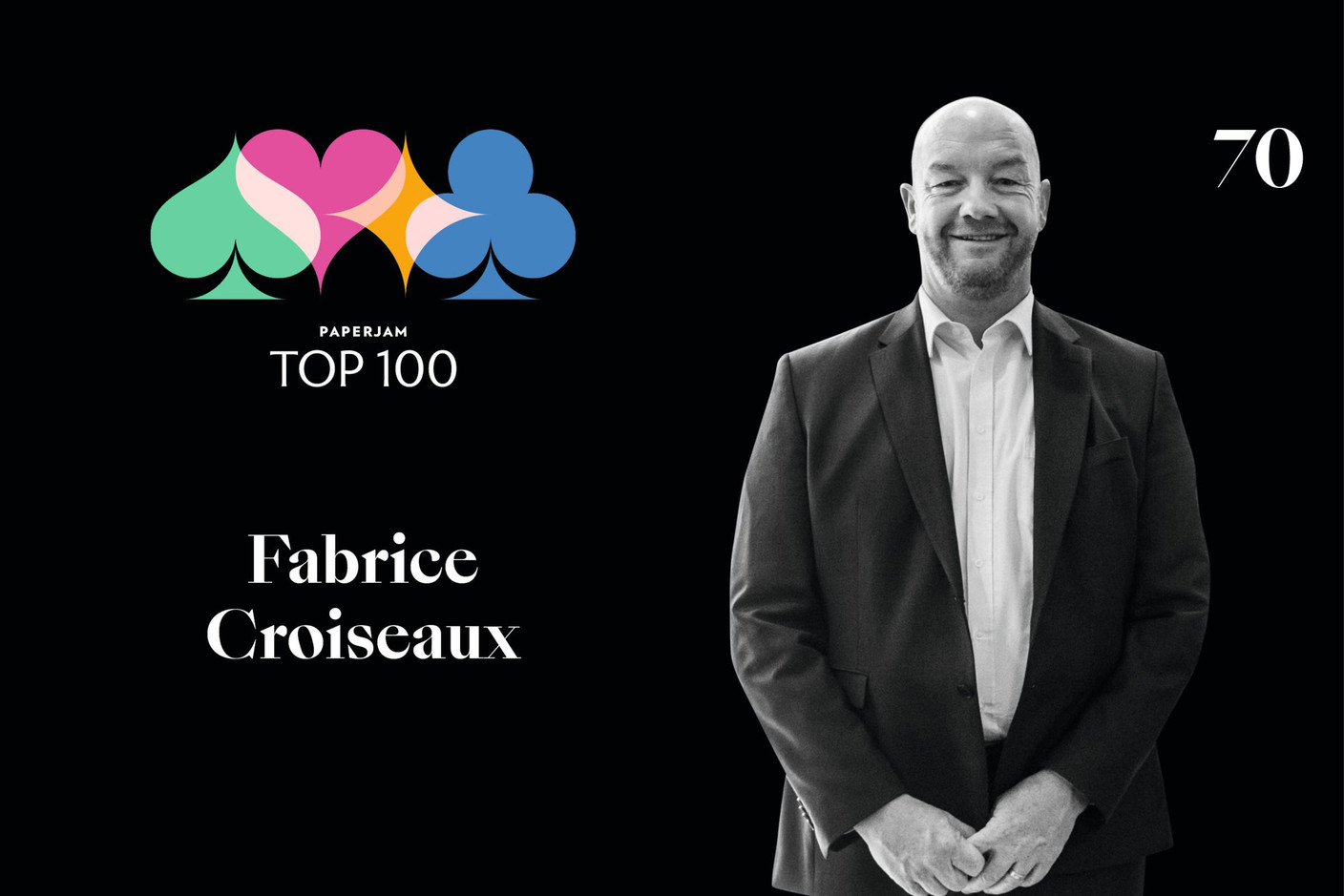 Fabrice Croiseaux, 70e du Paperjam Top 100. (Illustration: Maison Moderne)