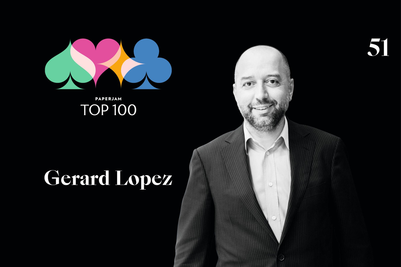 Gerard Lopez, 51e du Paperjam Top 100. (Illustration: Maison Moderne)