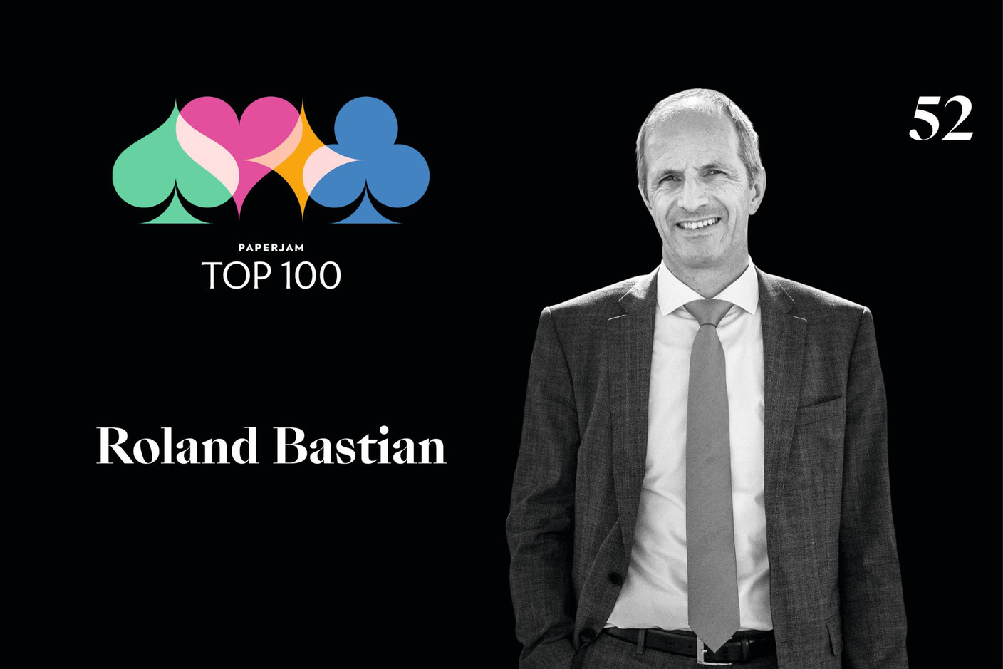 Roland Bastian, 52e du Paperjam Top 100. (Illustration: Maison Moderne)