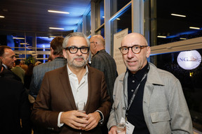 Mike Koedinger (Maison Moderne) et Michel Knepper (Grossfeld Immobilière). (Photo: Eva Krins et Marie Russillo/Maison Moderne)
