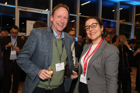 Thomas Vermast (Vinçotte Lëtzebuerg) et Alessandra Gasso (Paperjam+Delano Business Club). (Photo: Eva Krins et Marie Russillo/MaisonModerne)