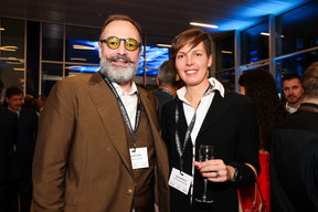 Pascal Bouvier (Middlegame Ventures) et Giulia Iannucci (KnowThyBrand Women). (Photo: Eva Krins et Marie Russillo/MaisonModerne)