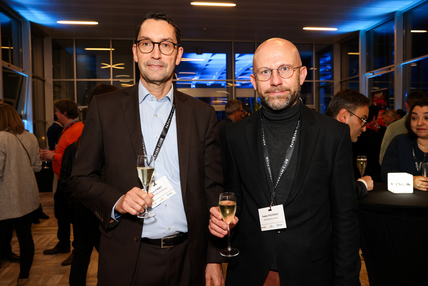 Yves Cheret (CSC Luxembourg Services) et Frédéric Fauveaux (Venture Real Estate). (Photo: Eva Krins et Marie Russillo/MaisonModerne)