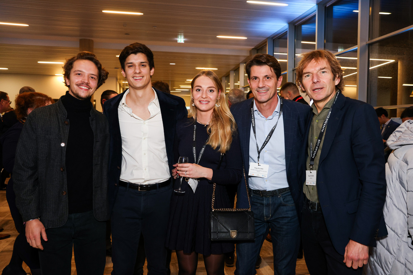 Maxime Allard (Circu Li-ion), Nathalie Michels, Serge Allard (Centre de Pédiatrie du Val Ste Croix) et Claude Wagner (Batipro). (Photo: Eva Krins et Marie Russillo/MaisonModerne)