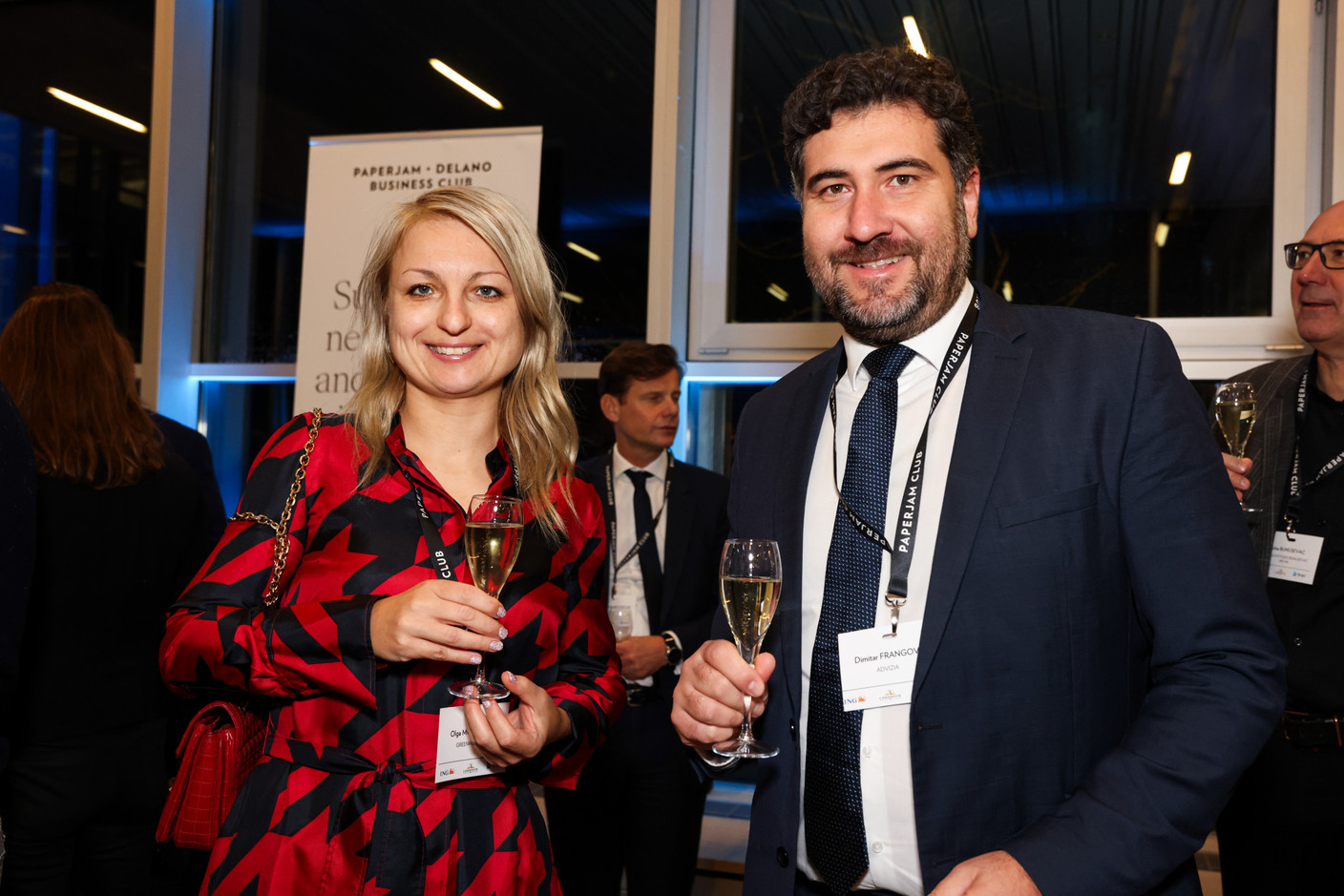 Olga Morozova (Greenworlder) et Dimitar Frangov (Advizia). (Photo: Eva Krins et Marie Russillo/MaisonModerne)