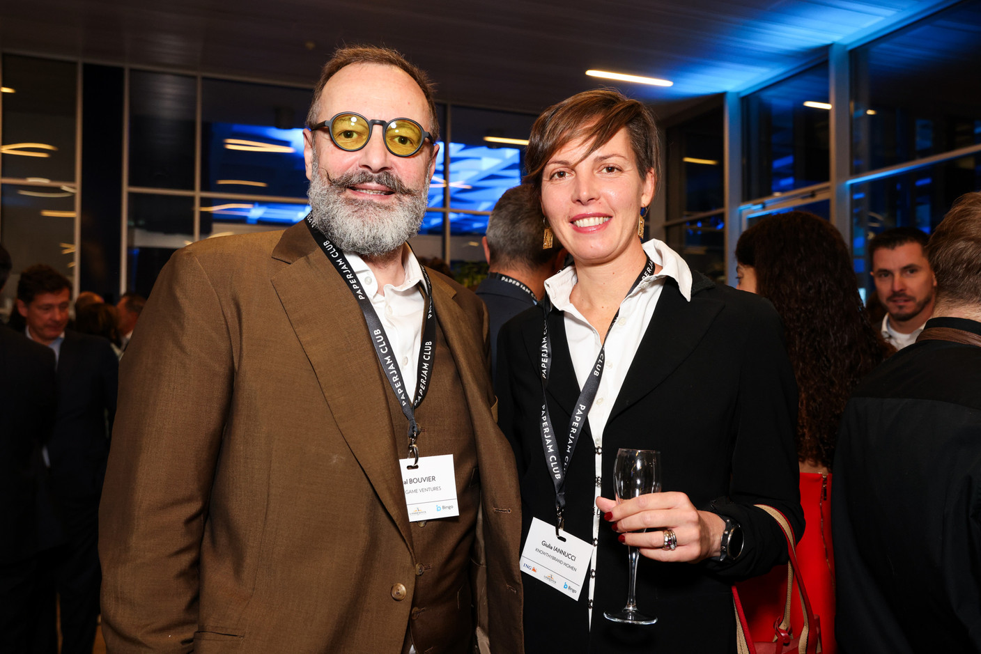 Pascal Bouvier (Middlegame Ventures) et Giulia Iannucci (KnowThyBrand Women). (Photo: Eva Krins et Marie Russillo/MaisonModerne)