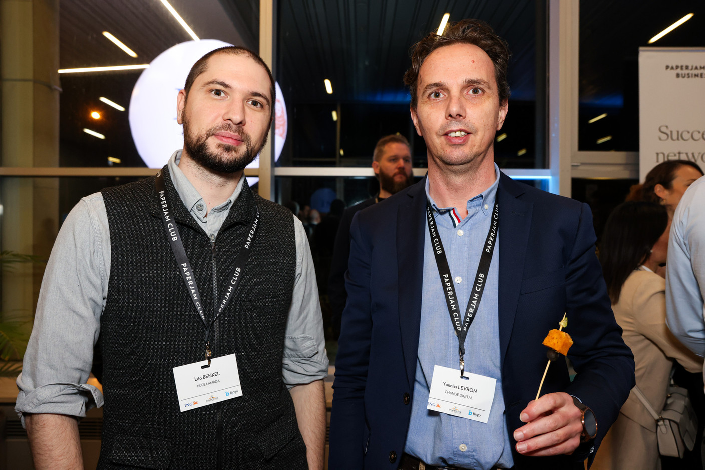 Léo Benkel (Pure Lambda) et Yanniss Levron (Change Digital). (Photo: Eva Krins et Marie Russillo/MaisonModerne)
