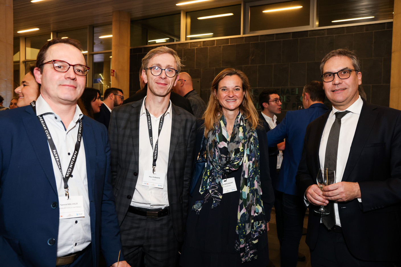 Yannick Malvaux (Morgan Advanced Materials), Marc Durante (Sogeti), Delphine Berlemont (ING). (Photo: Eva Krins et Marie Russillo/MaisonModerne)