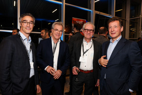 Julien Delpy (EY), Bob Faber (B.A. Fiduciaire), Denis Fellens (Interlycées) et Nicolas Mackel (Luxembourg for Finance). (Photo: Eva Krins et Marie Russillo/Maison Moderne)