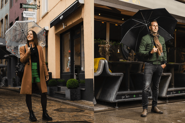 Robert Racz a été pris en photo au Go Ten et Audrey Krawczyk devant le Chiggeri. (Photo: Rick Tonizzo)