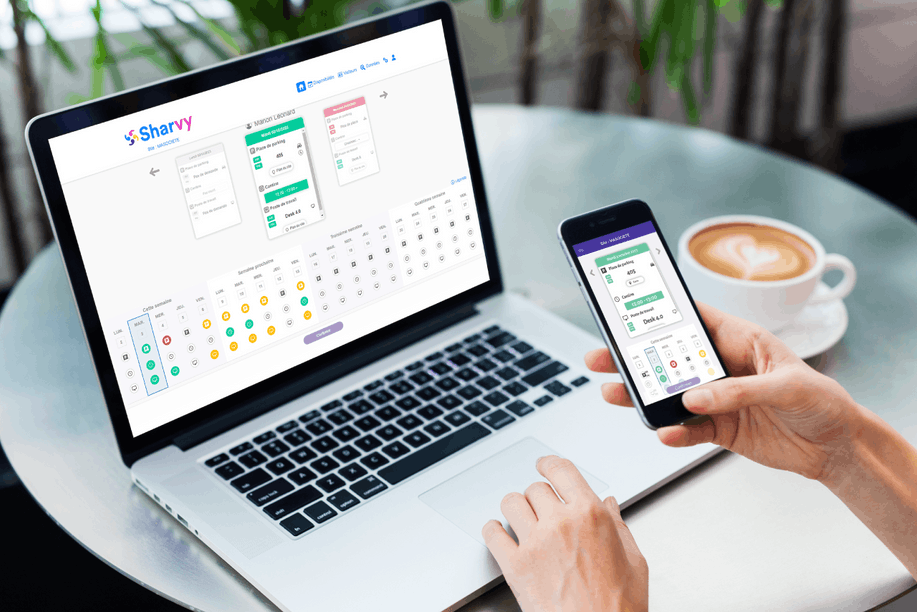 Sharvy, solution digitale de Parking & Workplace management. (Photo: Sharvy)