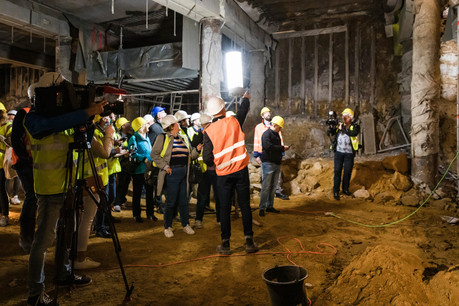 Le gigantesque chantier d’agrandissement du parking Knuedler a débuté en 2016. Pour l’achever, il est indispensable de fermer temporairement la partie qui était restée accessible. (Photo: Maison Moderne/archives)