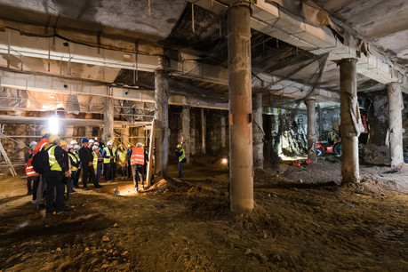 Après six mois de travaux, le parking Knuedler sera rouvert partiellement dès le lundi 3 janvier 2022. (Photo: Caroline Martin, Caro-Line Photography)