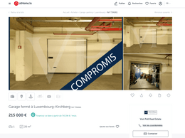 A closed garage at 215,000 euros. (Photo: screen capture atHome.lu) 