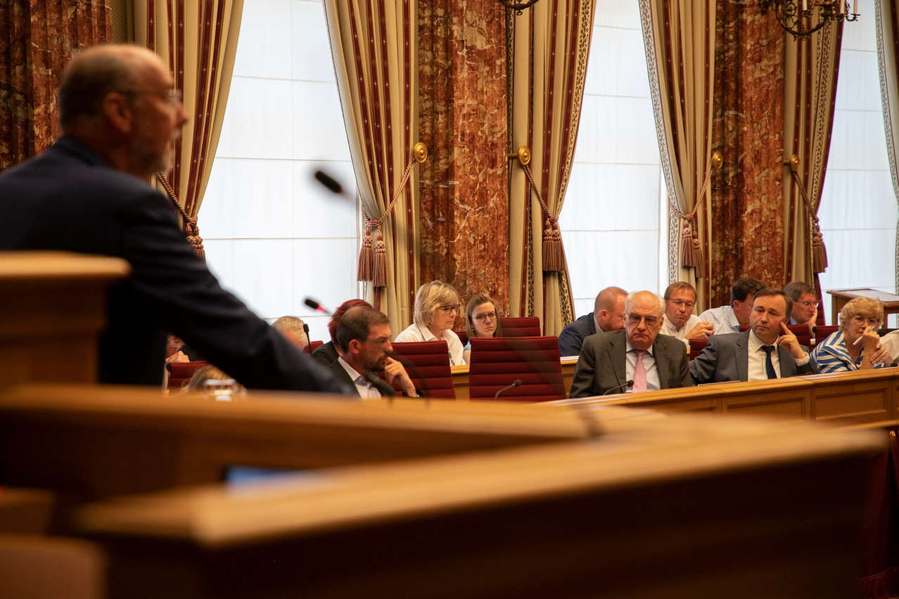 Parliament approved legislation that will see the energy crisis package implemented, with 54 votes in support (DP, LSAP, déi Gréng and CSV) and eight against (ADR, déi Lénk and the Pirate Party). The measures covered by the law will cost a total of €530m.  Photo: Chamber of Deputies