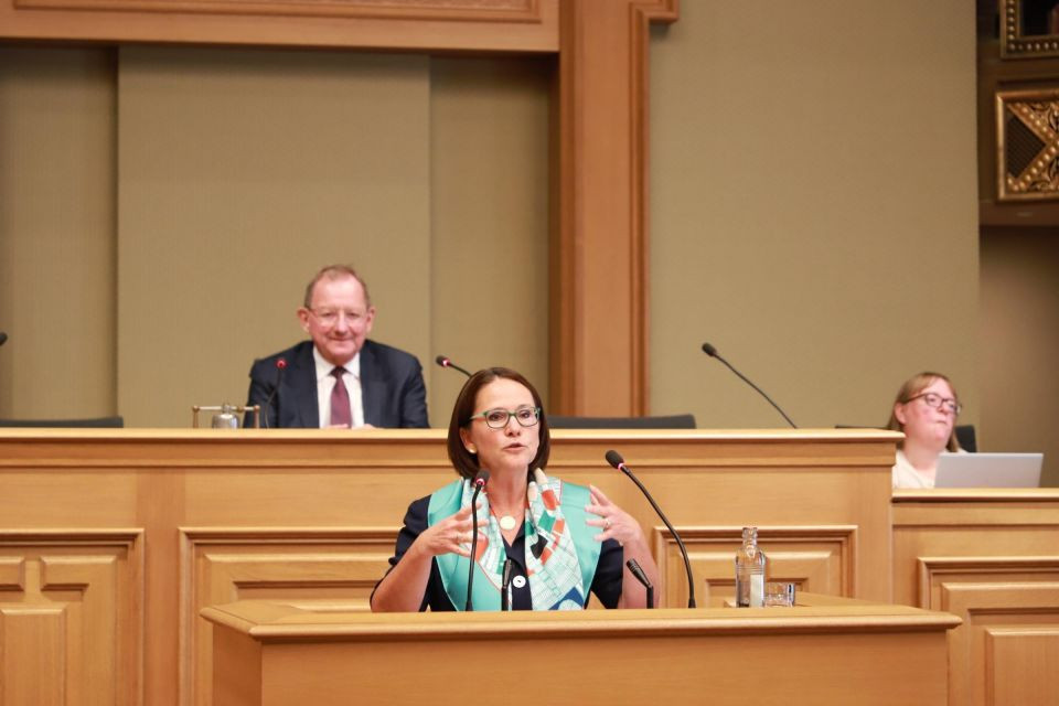 “These strategic tax measures are the result of a constructive dialogue with the social partners and make it possible to compensate for the increase in the cost of living and to reduce the burden on households,” said finance minister Yuriko Backes (DP). Photo: CHD