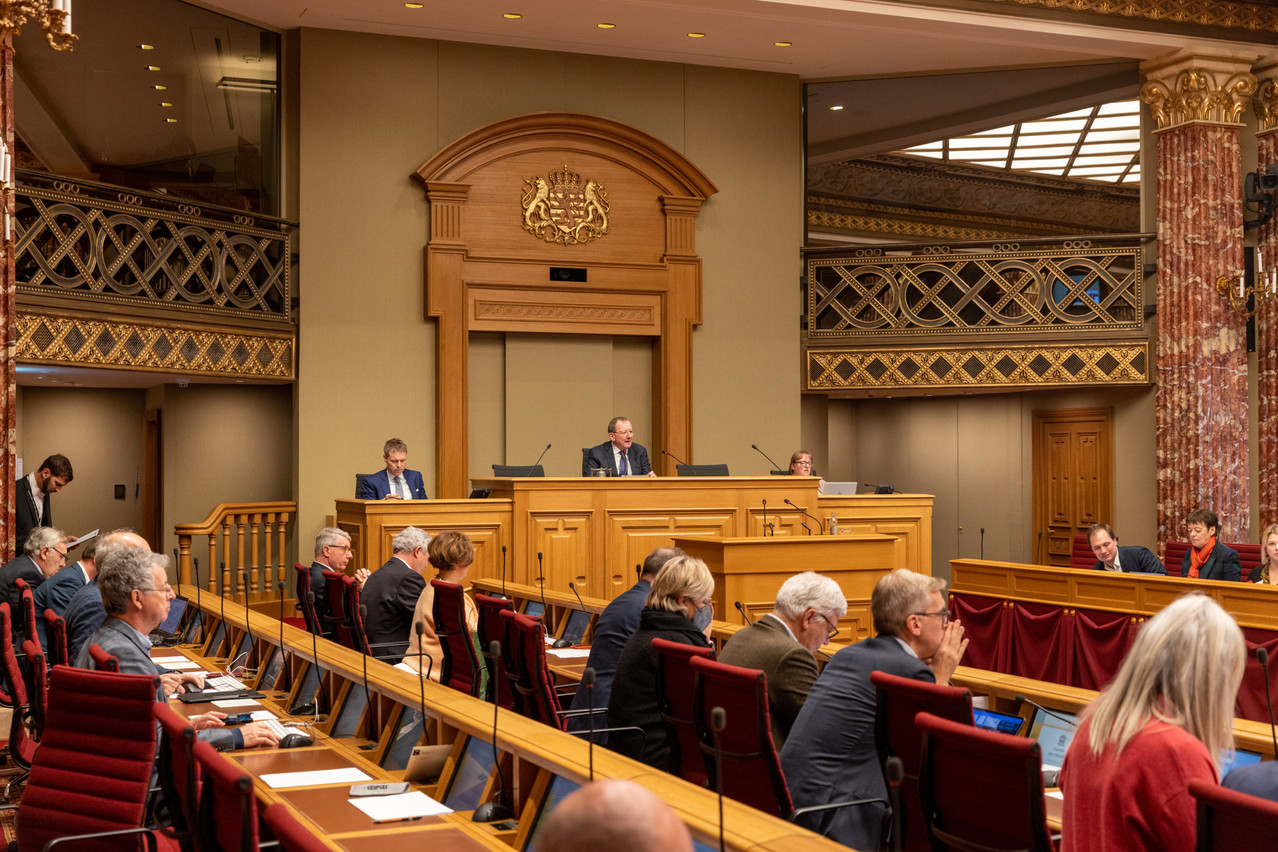 A view of the Chamber of Deputy’s plenary. MPs on 28 June 2023 adopted legislation to legalise growing cannabis plants at home. Library photo: Romain Gamba