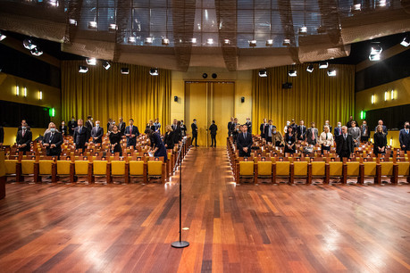 Les 22 procureurs européens sont officiellement entrés en fonction lundi aux côtés de leur chef, Laura Codruta Kovesi. (Photo : CJUE)