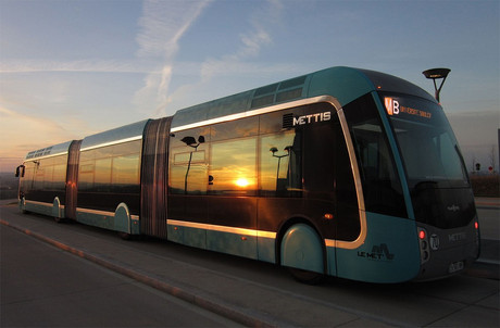 Un modèle de bus à haut niveau de service circulant dans l’agglomération de Metz. (Photo: Wikimedia Commons)