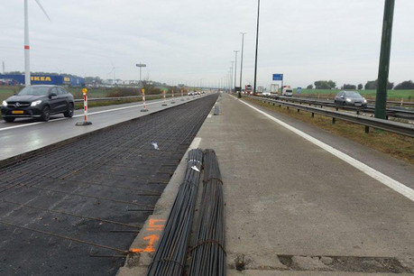 De longs travaux avaient été nécessaires côté belge pour rénover l’autoroute et créer une bande de covoiturage. (Photo: Sofico / Archives)