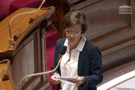 À l’Assemblée nationale, ce mardi matin, la secrétaire d’État auprès du ministre des Solidarités et de la Santé Olivier Véran, Christelle Dubos, a indiqué que les 29 jours étaient déjà une faveur faite au Luxembourg. (Photo: screenshoot du site de l’Assemblée nationale)