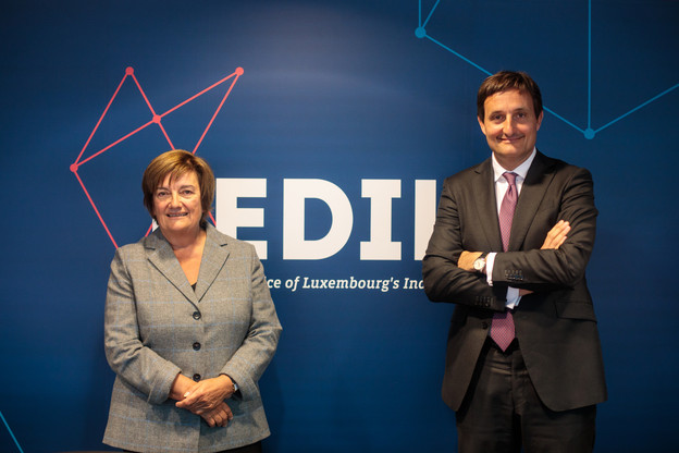 C’est donc après un mandat de trois ans que Nicolas Buck cède les rênes de la Fédération des industriels luxembourgeois à la patronne du groupe Alipa.  (Photo: Matic Zorman)