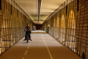 La passerelle est longue de 154 mètres, large de 4 mètres et haute de 3,8 mètres. (Photo: Matic Zorman/Maison Moderne/Archives)