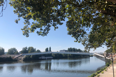 Nouvelle date pour la passerelle de l’Europe à Thionville: décembre. (Photo: Paperjam)
