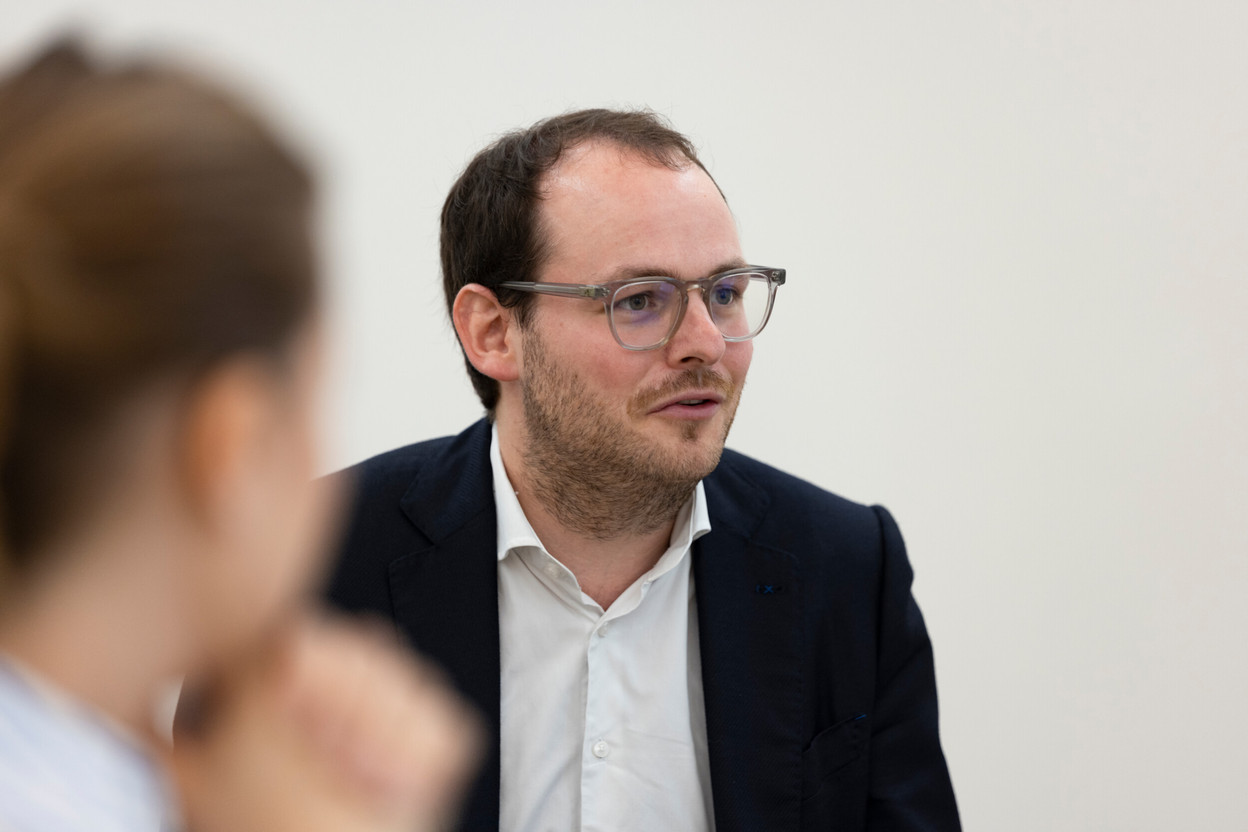 Paul Ernster, representing the new generation of the Ernster company, holds the position of chief financial officer. He is also secretary-general of the Fédération des jeunes dirigeants. Photo: Romain Gamba/archives